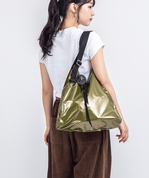 Jack Gomme(ジャックゴム)の「【JACK GOMME】ショルダーバッグ トートバッグ LESAC Sac cabas(ショルダーバッグ・レディース・ブルー/ブラック/オリーブ/レッド/コーラル/ネイビー/シャンパン・FREE)」の2枚目の写真