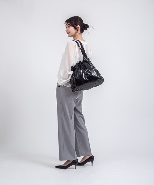 Jack Gomme(ジャックゴム)の「【JACK GOMME】ショルダーバッグ トートバッグ LESAC Sac cabas(ショルダーバッグ・レディース・ブルー/ブラック/オリーブ/レッド/コーラル/ネイビー/シャンパン・FREE)」の13枚目の写真