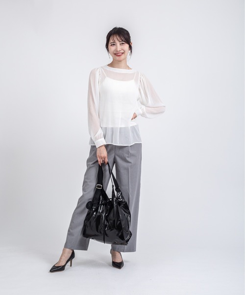 Jack Gomme(ジャックゴム)の「【JACK GOMME】ショルダーバッグ トートバッグ LESAC Sac cabas(ショルダーバッグ・レディース・ブルー/ブラック/オリーブ/レッド/コーラル/ネイビー/シャンパン・FREE)」の14枚目の写真