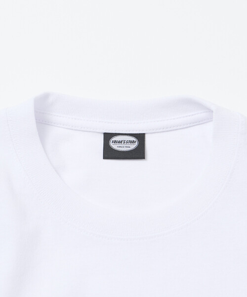 FREAK'S STORE(フリークスストア)の「限定展開 diskunion×FREAK'S STORE 別注 ダルメシアン ビッグシルエット プリント クルーネック Tシャツ(Tシャツ/カットソー・メンズ・ホワイト/ネイビー/ブラック・SMALL/MEDIUM/LARGE)」の5枚目の写真