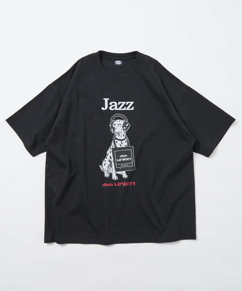 FREAK'S STORE(フリークスストア)の「限定展開 diskunion×FREAK'S STORE 別注 ダルメシアン ビッグシルエット プリント クルーネック Tシャツ(Tシャツ/カットソー・メンズ・ホワイト/ネイビー/ブラック・SMALL/MEDIUM/LARGE)」の11枚目の写真