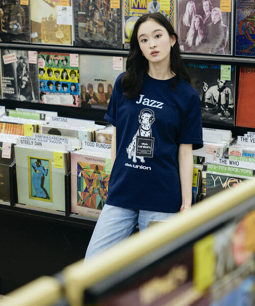 FREAK'S STORE(フリークスストア)の「限定展開 diskunion×FREAK'S STORE 別注 ダルメシアン ビッグシルエット プリント クルーネック Tシャツ(Tシャツ/カットソー・メンズ・ホワイト/ネイビー/ブラック・SMALL/MEDIUM/LARGE)」の22枚目の写真