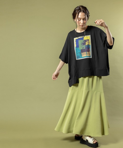 OSMOSIS（オズモーシス）の「セミマーメイドスカート（スカート・レディース・ライトグリーン/ブルー/ブラック・ONE SIZE）」の10枚目の写真