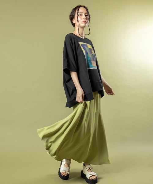 OSMOSIS（オズモーシス）の「セミマーメイドスカート（スカート・レディース・ライトグリーン/ブルー/ブラック・ONE SIZE）」の12枚目の写真