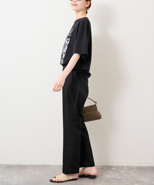 SLOBE IENA(スローブイエナ)の「《4サイズ展開》スティックパンツ(スラックス・レディース・ブラック・40/38/36/34)」の9枚目の写真
