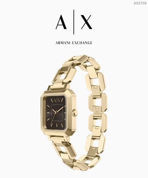 ARMANI EXCHANGE(アルマーニエクスチェンジ)の「アルマーニ・エクスチェンジ 腕時計 レディース アナログ ステンレス AX5738(アナログ腕時計・レディース・ゴールド・FREE)」の8枚目の写真