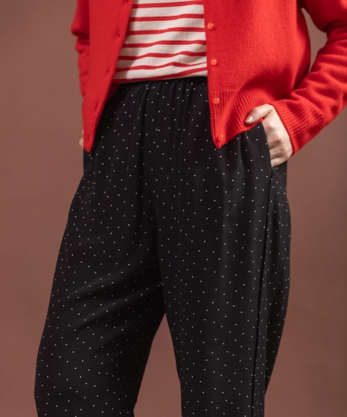 CHILD WOMAN（チャイルドウーマン）の「レーヨンちりめん抜染ドットプリントパンツ（その他パンツ・レディース・ブラック・FREE）」の18枚目の写真
