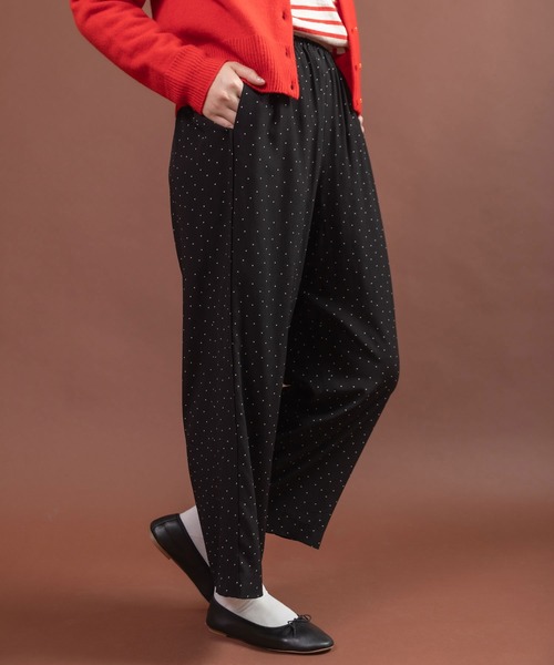 CHILD WOMAN（チャイルドウーマン）の「レーヨンちりめん抜染ドットプリントパンツ（その他パンツ・レディース・ブラック・FREE）」の16枚目の写真