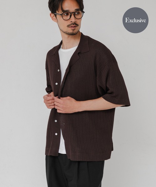 crepuscule(クレプスキュール)の「『別注』crepuscule×URBAN RESEARCH WASHI SHORT-SLEEVE SHIRTS(シャツ/ブラウス・メンズ・ブラック/ブラウン/グリーン/レッド・1/2)」の2枚目の写真