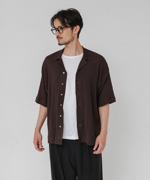 crepuscule(クレプスキュール)の「『別注』crepuscule×URBAN RESEARCH WASHI SHORT-SLEEVE SHIRTS(シャツ/ブラウス・メンズ・ブラック/ブラウン/グリーン/レッド・1/2)」の14枚目の写真