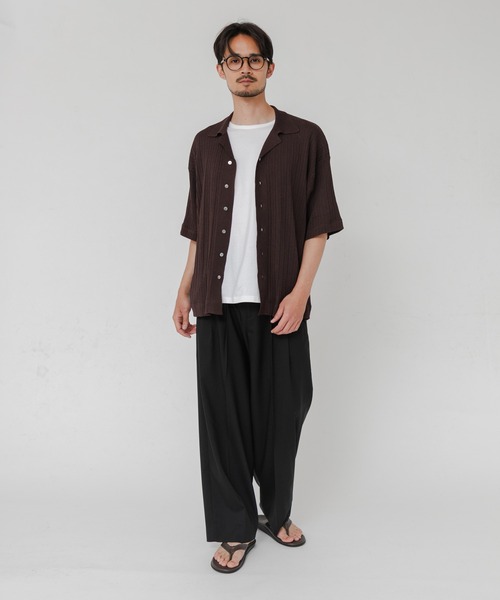 crepuscule(クレプスキュール)の「『別注』crepuscule×URBAN RESEARCH WASHI SHORT-SLEEVE SHIRTS(シャツ/ブラウス・メンズ・ブラック/ブラウン/グリーン/レッド・1/2)」の15枚目の写真