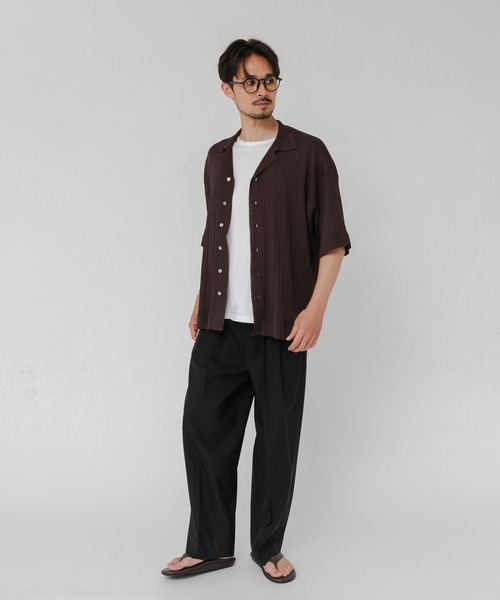 crepuscule(クレプスキュール)の「『別注』crepuscule×URBAN RESEARCH WASHI SHORT-SLEEVE SHIRTS(シャツ/ブラウス・メンズ・ブラック/ブラウン/グリーン/レッド・1/2)」の16枚目の写真