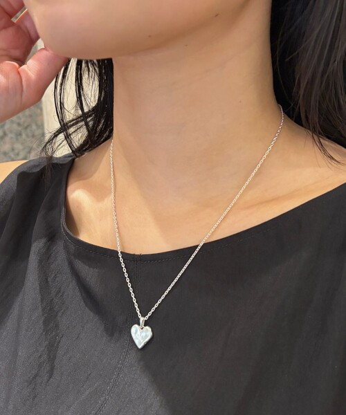 TEN.(テン)の「【TEN./テン】ハートシルフィウムネックレスSV シルバー(ネックレス・レディース・シルバー・フリー)」の1枚目の写真