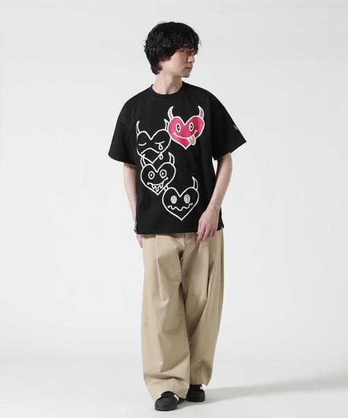 maxsix(マックスシックス)の「maxsix(マックスシックス)ONI HERTS S/S TEE(Tシャツ/カットソー・メンズ・ホワイト/ブラック・L/M/S)」の5枚目の写真
