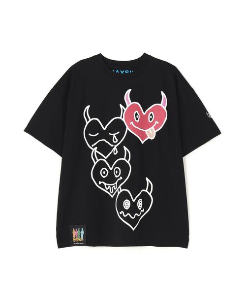 maxsix(マックスシックス)の「maxsix(マックスシックス)ONI HERTS S/S TEE(Tシャツ/カットソー・メンズ・ホワイト/ブラック・L/M/S)」の3枚目の写真