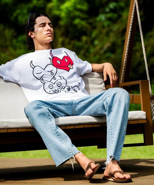 maxsix(マックスシックス)の「maxsix(マックスシックス)ONI HERTS S/S TEE(Tシャツ/カットソー・メンズ・ホワイト/ブラック・L/M/S)」の21枚目の写真