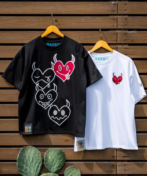 maxsix(マックスシックス)の「maxsix(マックスシックス)ONI HERTS S/S TEE(Tシャツ/カットソー・メンズ・ホワイト/ブラック・L/M/S)」の19枚目の写真
