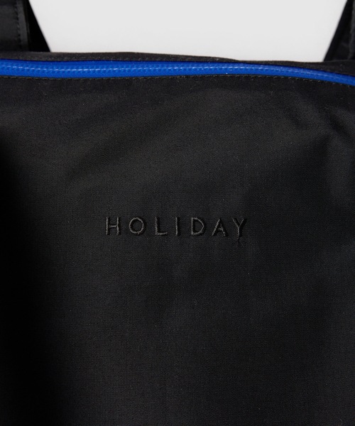 HOLIDAY（ホリデイ）の「TOTE BAG (WATER PROOF) トートバッグウォータープルーフ（トートバッグ・レディース・ブルー/ブラック/オレンジ・ONE SIZE）」の7枚目の写真