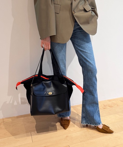 HOLIDAY（ホリデイ）の「TOTE BAG (WATER PROOF) トートバッグウォータープルーフ（トートバッグ・レディース・ブルー/ブラック/オレンジ・ONE SIZE）」の18枚目の写真