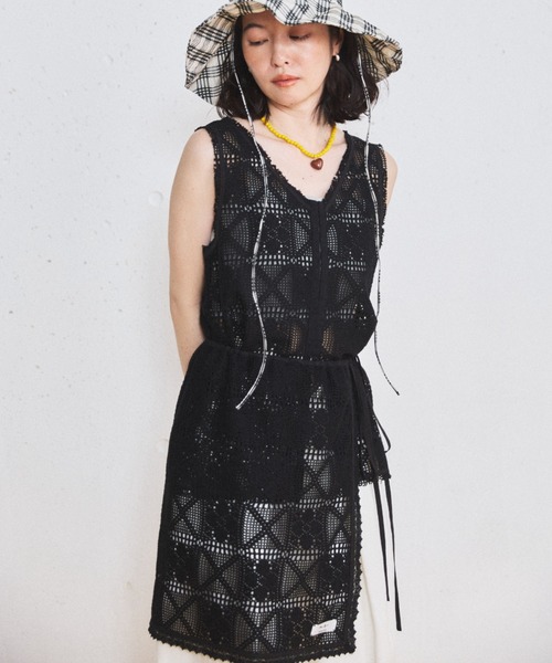 MIRROR STOKE（ミラーストーク）の「【ZOZO限定】LACE WRAP SKIRT/レースラップスカート（スカート・レディース・ブラック/オフホワイト・MEDIUM）」の17枚目の写真