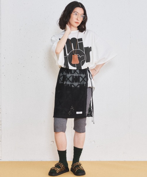 MIRROR STOKE（ミラーストーク）の「【ZOZO限定】LACE WRAP SKIRT/レースラップスカート（スカート・レディース・ブラック/オフホワイト・MEDIUM）」の6枚目の写真