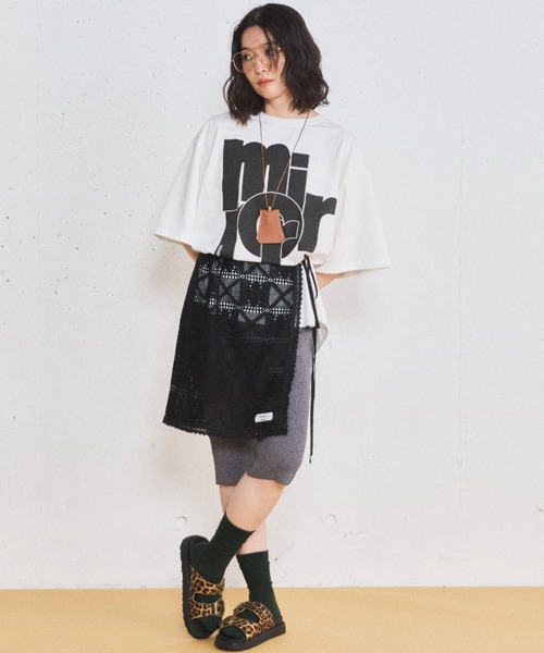 MIRROR STOKE（ミラーストーク）の「【ZOZO限定】LACE WRAP SKIRT/レースラップスカート（スカート・レディース・ブラック/オフホワイト・MEDIUM）」の13枚目の写真