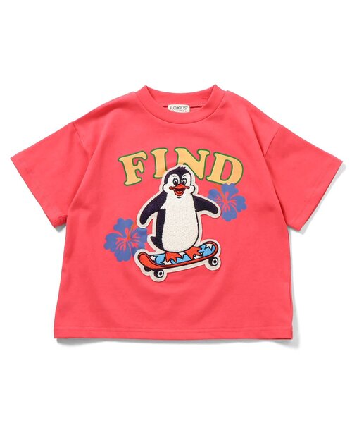 F.O.KIDS（エフオーキッズ）の「【接触冷感/吸水速乾/UVカット】3柄サガラワッペン半袖Tシャツ（Tシャツ/カットソー・キッズ・レッド/エメラルド/オフホワイト・140/130/120/110/100/90/80）」の3枚目の写真