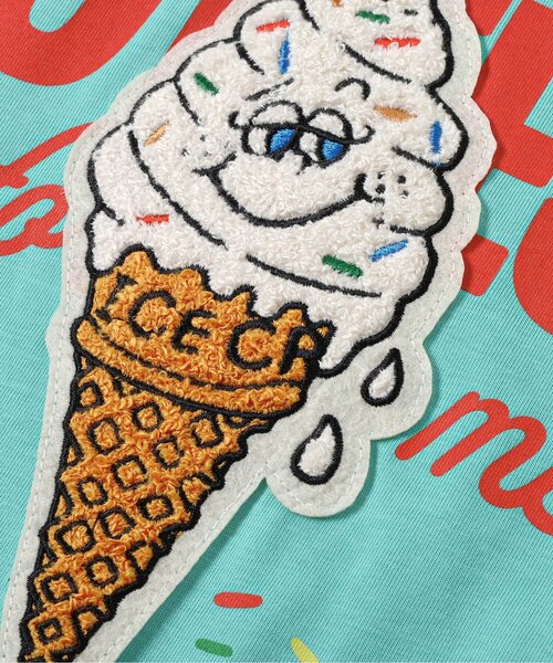 F.O.KIDS（エフオーキッズ）の「【接触冷感/吸水速乾/UVカット】3柄サガラワッペン半袖Tシャツ（Tシャツ/カットソー・キッズ・レッド/エメラルド/オフホワイト・140/130/120/110/100/90/80）」の7枚目の写真