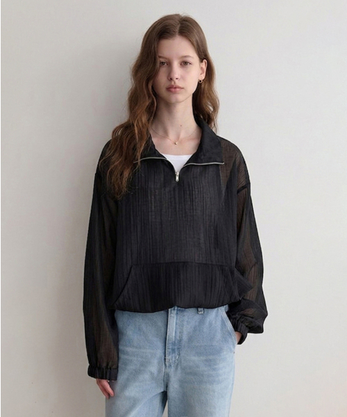 LENAV(ルナブ)の「rainy summer anorak (black)(ナイロンジャケット・レディース・その他・FREE)」の1枚目の写真