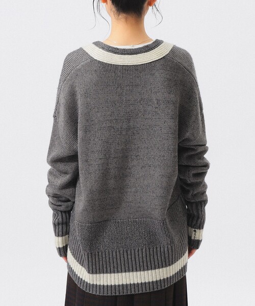 BEAMS BOY(ビームスボーイ)の「ライン スポーツ プルオーバー(ニット/セーター・レディース・グリーン/グレー・ONE SIZE)」の9枚目の写真