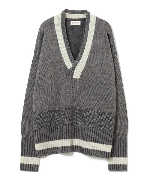 BEAMS BOY(ビームスボーイ)の「ライン スポーツ プルオーバー(ニット/セーター・レディース・グリーン/グレー・ONE SIZE)」の12枚目の写真