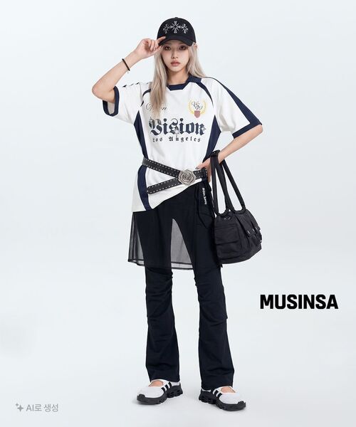 Miseki SEOUL（ミセキソウル）の「Square pocket bag BLACK（トートバッグ・レディース・その他・OS）」の4枚目の写真