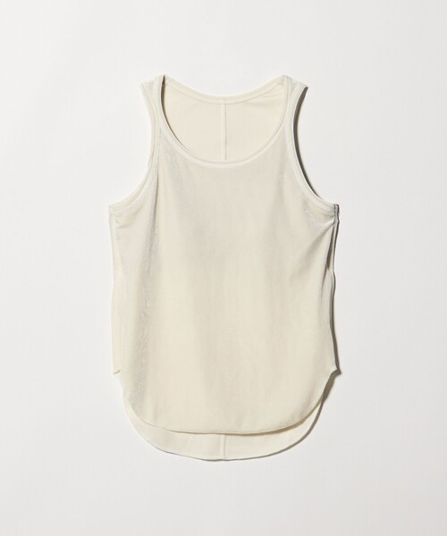 UNITED ARROWS(ユナイテッドアローズ)の「<TAARA>ベロア タンクトップ(タンクトップ・レディース・ライトグレー/オフホワイト・FREE)」の2枚目の写真