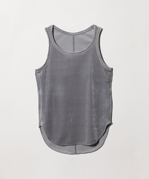 UNITED ARROWS(ユナイテッドアローズ)の「<TAARA>ベロア タンクトップ(タンクトップ・レディース・ライトグレー/オフホワイト・FREE)」の1枚目の写真