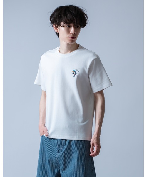 Crownor(クラウノアー)の「ドルフィングラフィック 半袖Tシャツ(Tシャツ/カットソー・メンズ・ホワイト/サックスブルー/ブラック・LARGE/MEDIUM)」の5枚目の写真