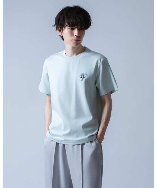 Crownor(クラウノアー)の「ドルフィングラフィック 半袖Tシャツ(Tシャツ/カットソー・メンズ・ホワイト/サックスブルー/ブラック・LARGE/MEDIUM)」の17枚目の写真