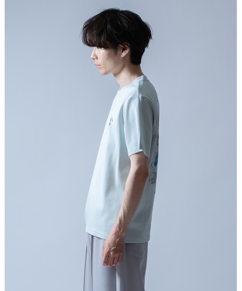 Crownor(クラウノアー)の「ドルフィングラフィック 半袖Tシャツ(Tシャツ/カットソー・メンズ・ホワイト/サックスブルー/ブラック・LARGE/MEDIUM)」の18枚目の写真