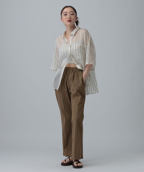 LEPSIM(レプシィム)の「ストレッチスリットパンツ 646559(その他パンツ・レディース・ブラック/チャコールグレー/ブラウン・TALL/FREE)」の5枚目の写真