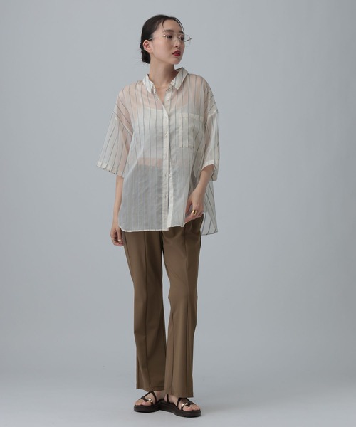 LEPSIM(レプシィム)の「ストレッチスリットパンツ 646559(その他パンツ・レディース・ブラック/チャコールグレー/ブラウン・TALL/FREE)」の8枚目の写真