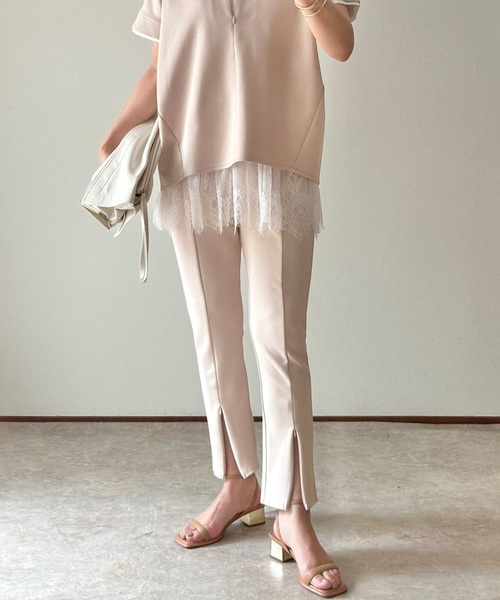 eM（エム）の「【サイズ展開あり】eMbyEmmaTaylerストレッチスリムパンツ（その他パンツ・レディース・ベージュ/ブラック・LL/M/L）」の22枚目の写真