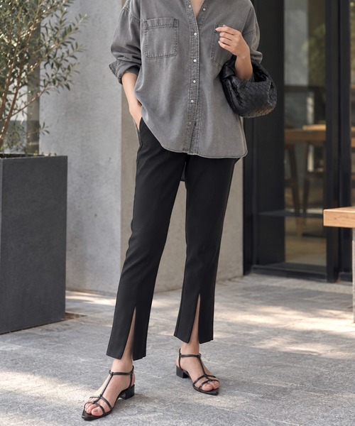 eM（エム）の「【サイズ展開あり】eMbyEmmaTaylerストレッチスリムパンツ（その他パンツ・レディース・ベージュ/ブラック・LL/M/L）」の18枚目の写真