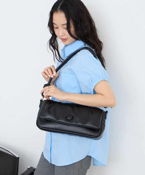 forksy.(フォルクシー)の「【forksy.】パファーショルダーバッグ(ショルダーバッグ・レディース・ブラウン/ブラック/カーキ/ワイン・FREE)」の7枚目の写真