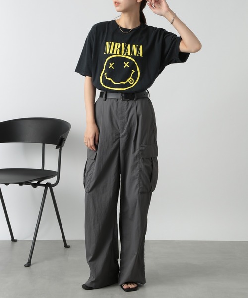 THRIFTY LOOK(スリフティールック)の「【THRIFTY LOOK】NIRVANA TEE TL22S04500(Tシャツ/カットソー・メンズ・ブラック系その他2・M/L/XL)」の9枚目の写真