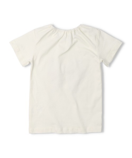 Will Mery(ウイルメリィ)の「【WEB限定】チュールリボン付半袖Tシャツ(Tシャツ/カットソー・キッズ・オフホワイト・80/90/100/110/120/130)」の2枚目の写真