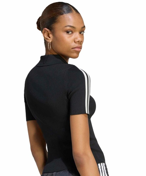 adidas（アディダス）の「adidas TECH RIB CALI TEE / アディダス テック リブ カリ Tシャツ（Tシャツ/カットソー・レディース・ブラック・L/M/S）」の9枚目の写真
