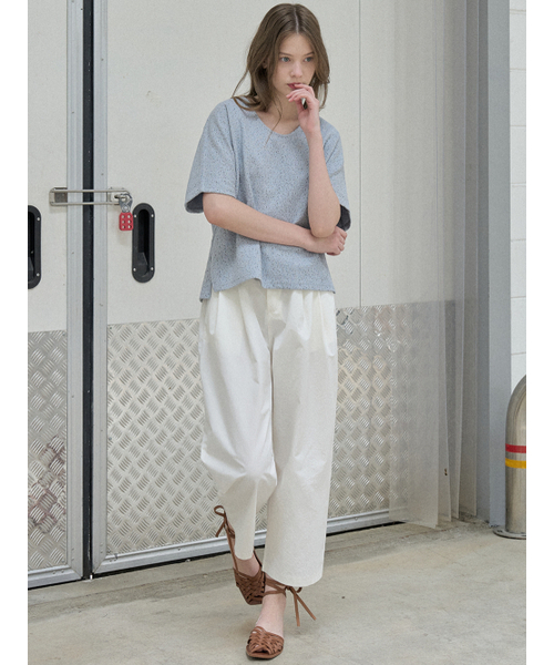 AVANT-G(アバン)の「Small Dot Cap Sleeve T-shirt - BLUE(Tシャツ/カットソー・レディース・その他・FREE)」の2枚目の写真