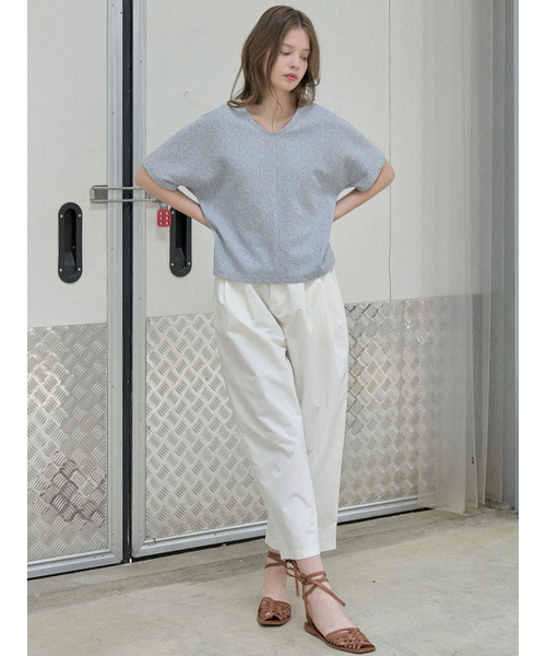 AVANT-G(アバン)の「Small Dot Cap Sleeve T-shirt - BLUE(Tシャツ/カットソー・レディース・その他・FREE)」の3枚目の写真