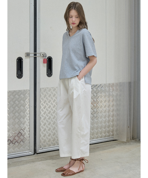 AVANT-G(アバン)の「Small Dot Cap Sleeve T-shirt - BLUE(Tシャツ/カットソー・レディース・その他・FREE)」の4枚目の写真