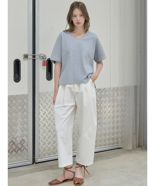 AVANT-G(アバン)の「Small Dot Cap Sleeve T-shirt - BLUE(Tシャツ/カットソー・レディース・その他・FREE)」の5枚目の写真