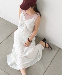 Kastane（カスタネ）の「【一部店舗限定/ドット&無地/2サイズ展開/低身長サイズ】B アソートフロントギャザーワンピース（ワンピース・レディース）」